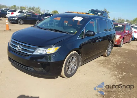 2012 Honda Odyssey Ex-L из США, поврежденный, VIN 5FNRL5H65CB063735